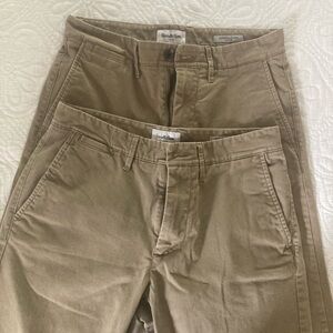 Men’s Pants - 29W x 30L - khaki color - $20 for both